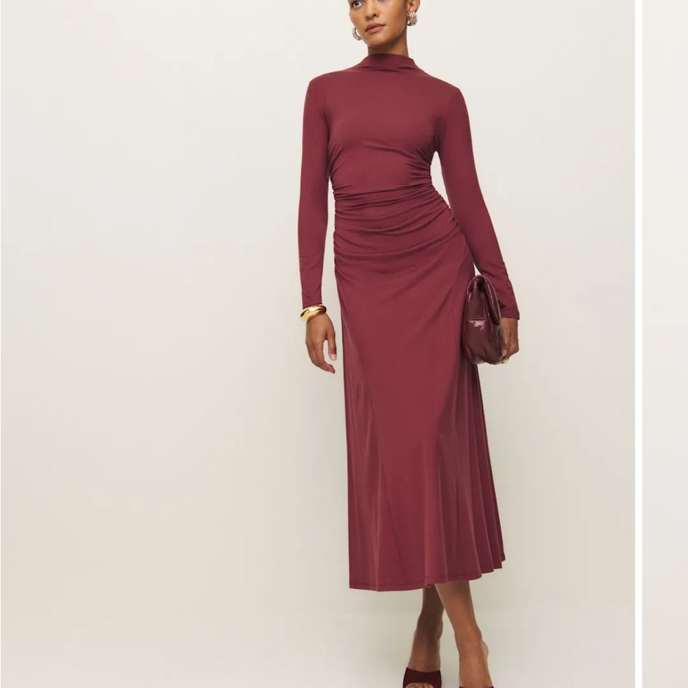 Reformation Nemy Knit Dress Chianti Size Small